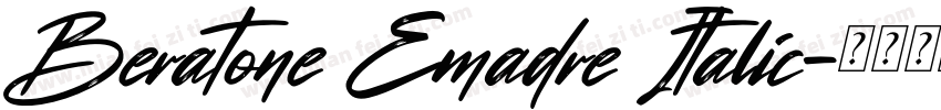 Beratone Emadre Italic字体转换